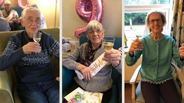 Liverpool care home Resident enjoys 90th birthday celebrations